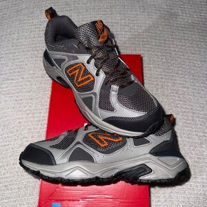 New Balance Men's Athletic Shoes in Gray and Orange